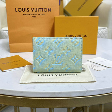 商品名称：ルイヴィトン LOUISVUITTON 057-M81564　2022年最新入荷 ポルトフォイユ クレア 二つ折り短財布 カードポケット モノグラムアンプラント レザー