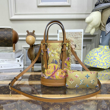 ルイヴィトン LOUISVUITTON 057-M81724　2022年最新入荷 ナノ バゲットバッグ トートバッグ 2way 斜め掛け ショルダーバッグ クロスボディバッグ
