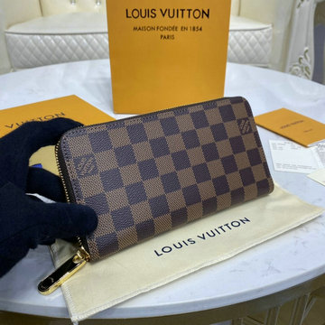 ルイヴィトン LOUISVUITTON 057-N60046　2022年最新入荷 ッピー ウォレット ラウンドファスナー長財布 ロングウォレット ダミエエベヌキャンパス
