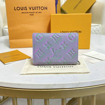 ルイヴィトン LOUISVUITTON 057-M81529L　2022年最新入荷 ポルトフォイユ クレア 二つ折り短財布 カードポケット モノグラムアンプラント レザー