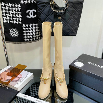 シャネル CHANEL 26-CHJ22079G　2022年秋冬最新入荷 ウィメンズ ロングブーツ ハイヒールシューズ ジップクロージャー レディースシューズ カジュアルシューズ