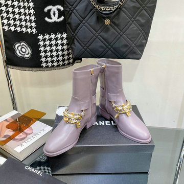 商品名称：シャネル CHANEL 26-CHJ22080D　2022年秋冬最新入荷 ウィメンズ ショートブーツ ローヒールシューズ ジップクロージャー レディースシューズ カジュアルシューズ