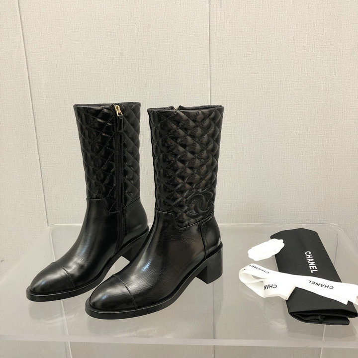 シャネル CHANEL 26-CHJ22086　2022年秋冬最新入荷 ウィメンズ ショートブーツ ローヒールシューズ レディースシューズ カジュアルシューズ 靴 ジップクロージャー