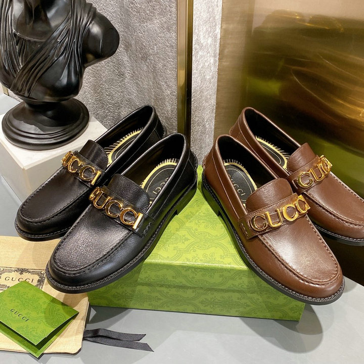 グッチ GUCCI 26-GGJ22059　2022年秋冬最新入荷 ローファーシューズ フラットシューズ レディースシューズ カジュアルシューズ