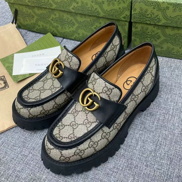 商品名称：グッチ GUCCI 26-GGJ22061B　2022年秋冬最新入荷 ローファーシューズ フラットシューズ レディースシューズ カジュアルシューズ 厚底シューズ 靴