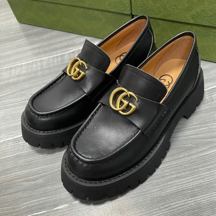 商品名称：グッチ GUCCI 26-GGJ22061P　2022年秋冬最新入荷 ローファーシューズ フラットシューズ レディースシューズ カジュアルシューズ 厚底シューズ 靴