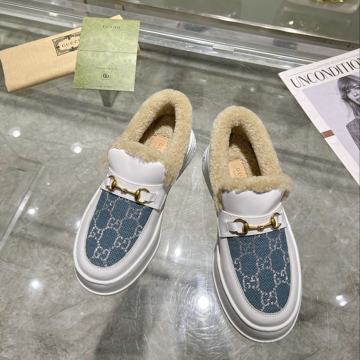 商品名称：グッチ GUCCI 26-GGJ22062N　2022年秋冬最新入荷 ローファーシューズ フラットシューズ スノーブーツ 暖かい レディースシューズ カジュアルシューズ 靴