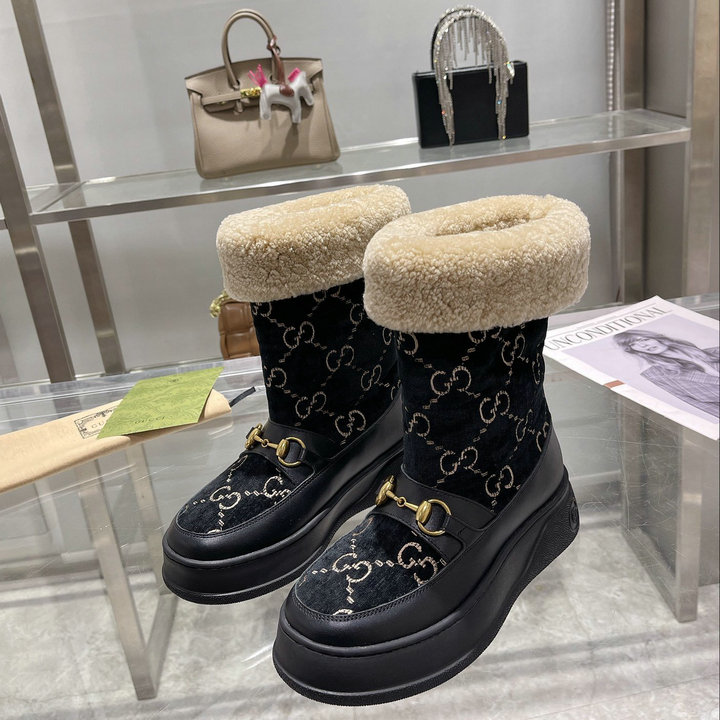 商品名称：グッチ GUCCI 26-GGJ22063D　2022年秋冬最新入荷 ショートブーツ スノーブーツ 暖かい レディースシューズ カジュアルシューズ 靴