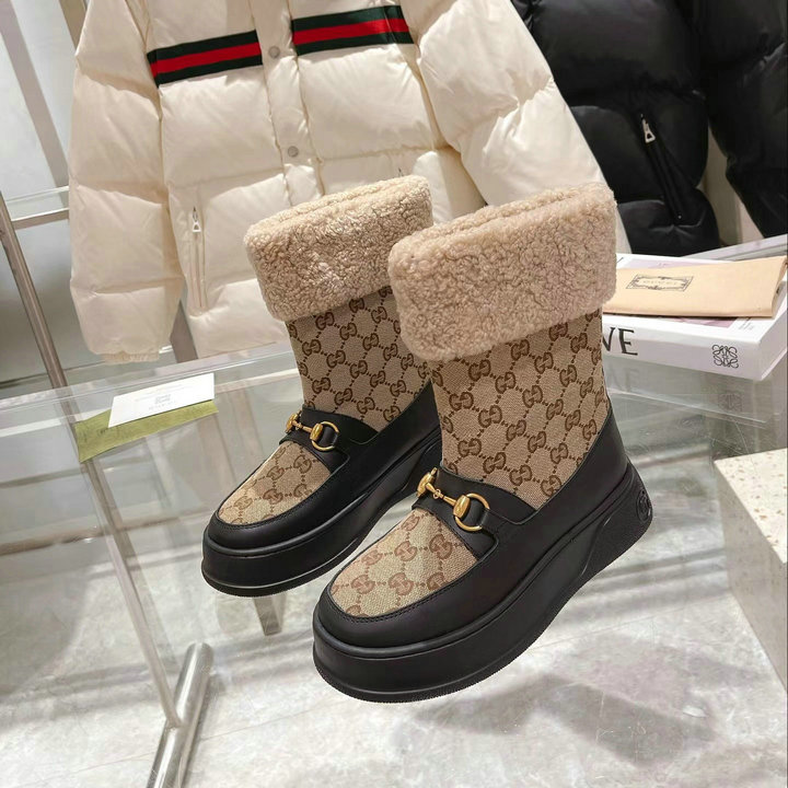 商品名称：グッチ GUCCI 26-GGJ22063X　2022年秋冬最新入荷 ショートブーツ スノーブーツ 暖かい レディースシューズ カジュアルシューズ 靴