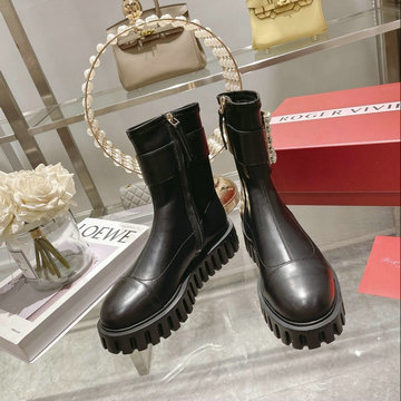 ロジェヴィヴィエ ROGER VIVIER 26-RVJ22011Z　2022年秋冬最新入荷 ショートブーツ アンクルブーツ カジュアルシューズ レディースシューズ ジップクロージャー
