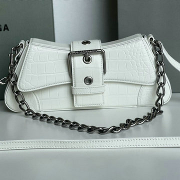 バレンシアガ BALENCIAGA 025-BA706EBS　2022年最新入荷 LINDSAY スモールショルダーバッグ チェーンポーチ ストラップ付き マグネット開閉 レディースバッグ