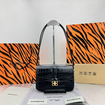 バレンシアガ BALENCIAGA 025-BA92236BK　2022年最新入荷 ホーボーバッグ ショルダーバッグ フラップバッグ クロスボディバッグ レディースかばん レザー