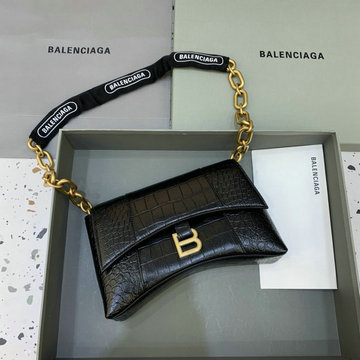 バレンシアガ BALENCIAGA 025-BA180611EBK　2022年最新入荷 Downotwn スモール ショルダーバッグ チェーンバッグ クロスボディバッグ カーフスキン