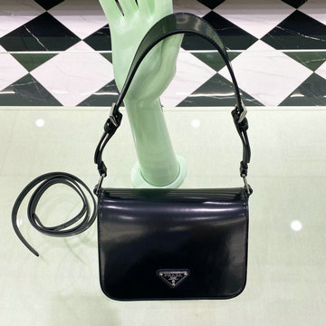 プラダ PRADA 025-PD1BD308BK　2022年最新入荷 フラップバッグ 斜め掛け ショルダーバッグ クロスボディバッグ カーフレザー