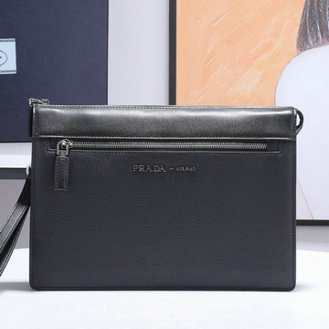 プラダ PRADA 025-PD2VF018　2022年最新作 ストラップ付き 手持ちかばん クラッチバッグ セカンドバッグ メンズかばん ビジネスバッグ カーフレザー