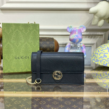 商品名称：グッチ GUCCI 057-GG510314BK　2022年最新入荷 GGマーモント チェーンウォレット ショルダー付き 長財布 クロスボディバッグ レザー