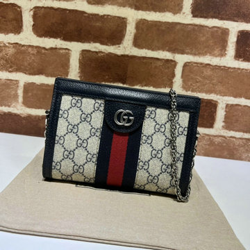 グッチ GUCCI 057-GG602676BBK　2022年最新入荷 オフィディア チェーンウォレット 斜め掛け ショルダーバッグ チェーンポーチ クロスボディバッグ キャンパス