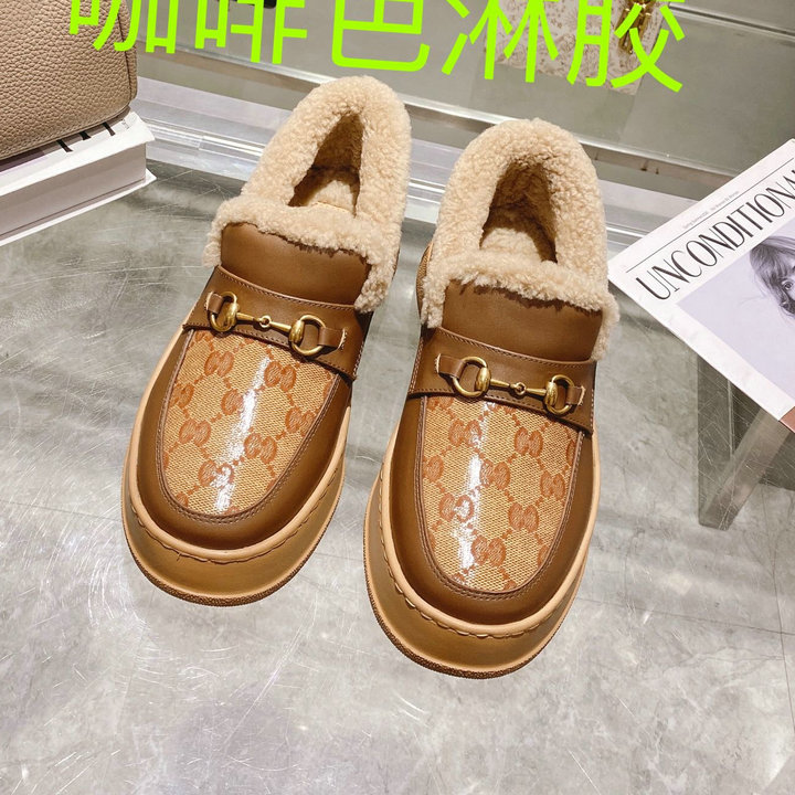 商品名称：グッチ GUCCI 26-GGJ22064Z　2022年秋冬最新入荷 ローファーシューズ フラットシューズ スノーブーツ 暖かい レディースシューズ カジュアルシューズ 靴