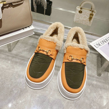 商品名称：グッチ GUCCI 26-GGJ22065　2022年秋冬最新入荷 ローファーシューズ フラットシューズ スノーブーツ 暖かい レディースシューズ カジュアルシューズ 靴