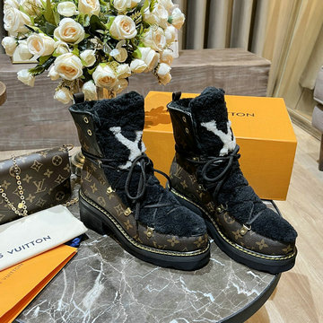 ルイヴィトン LOUISVUITTON 26-LVJ22049L　2022年秋冬最新入荷 アンクルブーツ ショートブーツ レースアップシューズ マーティンブーツ カジュアルシューズ