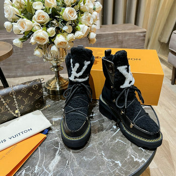 ルイヴィトン LOUISVUITTON 26-LVJ22049P　2022年秋冬最新入荷 アンクルブーツ ショートブーツ レースアップシューズ カジュアルシューズ マーティンブーツ