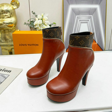 ルイヴィトン LOUISVUITTON 26-LVJ22052　2022年秋冬最新入荷 アフターグロー ライン アンクルブーツ ハイヒールシューズ ピンヒール カジュアルシューズ