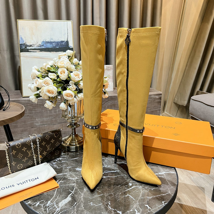 商品名称：ルイヴィトン LOUISVUITTON 26-LVJ22051RY　2022年秋冬最新入荷 ロングブーツ ハイヒールシューズ ピンヒール カジュアルシューズ レディースシューズ 靴