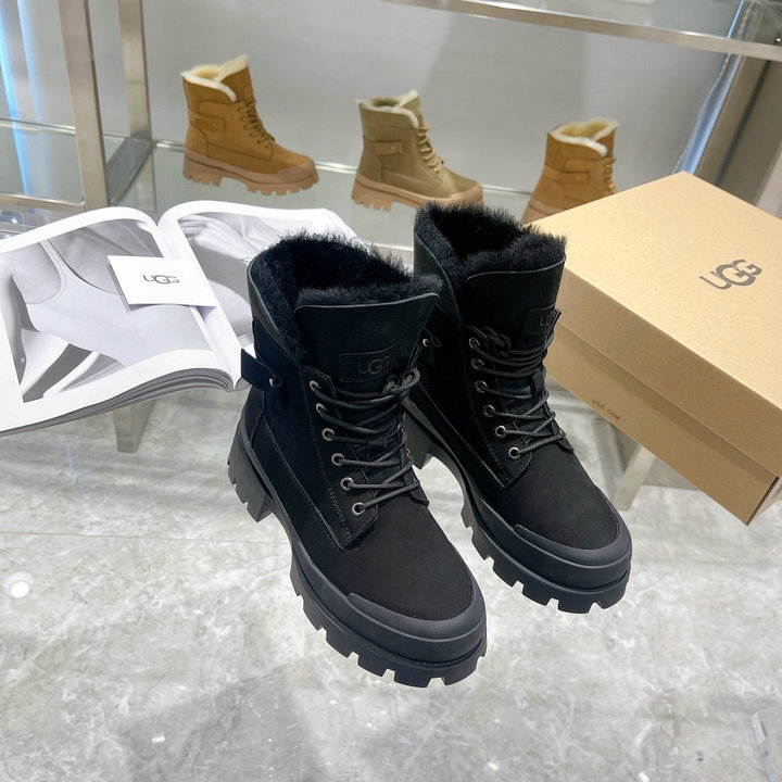 商品名称：UGG 26-UGGJ22001BK　2022年秋冬最新入荷 マーティンブーツ アンクルブーツ レースアップシューズ カジュアルシューズ レディースシューズ 靴