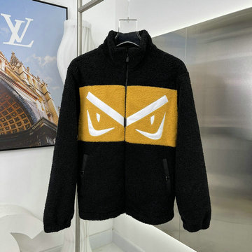 商品名称：フェンディ FENDI MS-WTFD22001　2022年秋冬最新入荷 ボンバージャケット ファスナークロージャー ムートンコート 長袖 アウターコート ロングスリーブ トップスコート