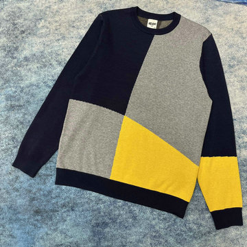 商品名称：フェンディ FENDI MS-MYFD22001　2022年秋冬最新入荷 ジャカード セーター プルオーバー ウールニット ロングスリーブ クルーネック カジュアル トップス