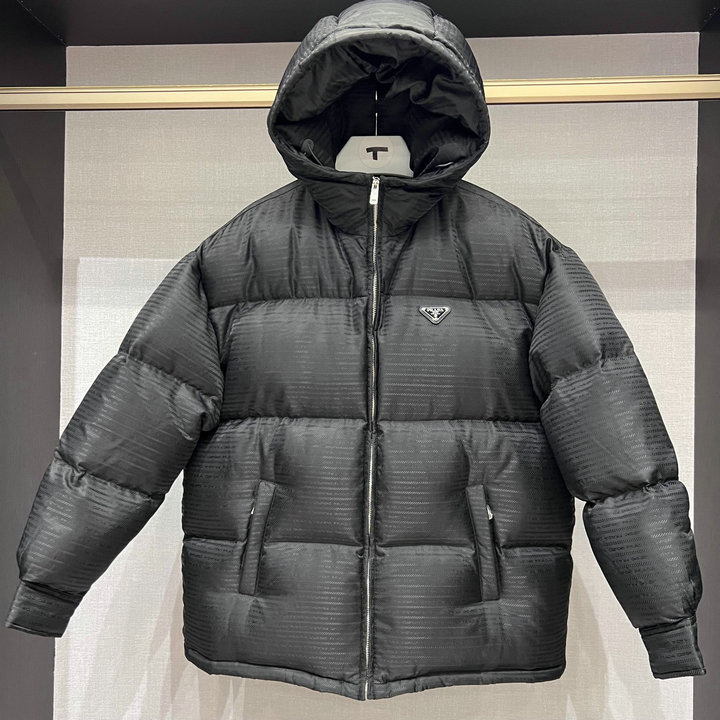 プラダ PRADA MS-YFPD22005　2022年秋冬最新入荷 フーディー パファーコート ロングスリーブ ダウンジャケット 暖かい 防寒 トップスコート アウターコート