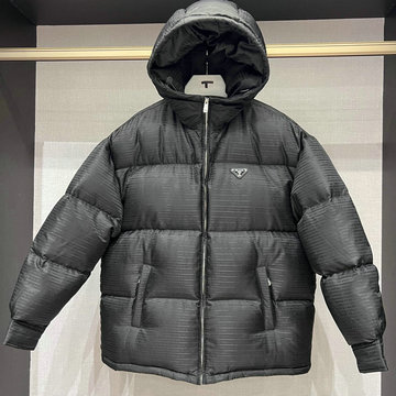 商品名称：プラダ PRADA MS-YFPD22005　2022年秋冬最新入荷 フーディー パファーコート ロングスリーブ ダウンジャケット 暖かい 防寒 トップスコート アウターコート