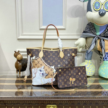 ルイヴィトン LOUISVUITTON 057-M40699M　2022年最新入荷 ネヴァーフルMM アイコンバッグ トートバッグ ハンドバッグ モノグラムキャンパス