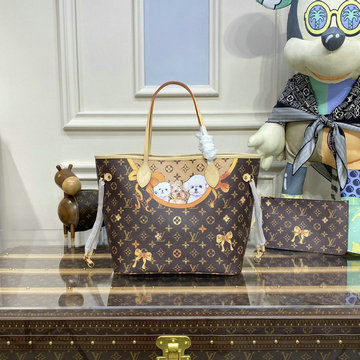 ルイヴィトン LOUISVUITTON 057-M40699G　2022年最新入荷 ネヴァーフルMM アイコンバッグ トートバッグ ハンドバッグ モノグラムキャンパス