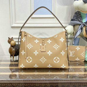 ルイヴィトン LOUISVUITTON 057-M46289X　2022年最新入荷 キャリーオール ジップ NM PM ホーボーバッグ ハンドバッグ ポーチ付き トートバッグ レディースかばん
