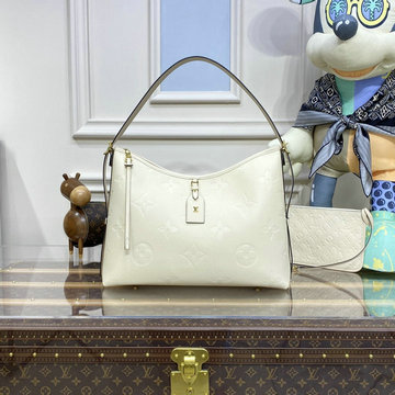 ルイヴィトン LOUISVUITTON 057-M46293D　2022年最新入荷 キャリーオール ジップ NM PM ホーボーバッグ ハンドバッグ ポーチ付き トートバッグ レディースかばん