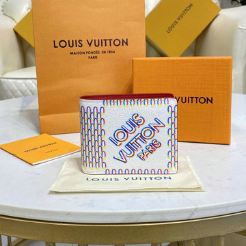 ルイヴィトン LOUISVUITTON 057-M81403D　2022年最新入荷 ポルトフォイユ ミュルティプル 二つ折り短財布 ショートウォレット 札入れ カードポケット レザー