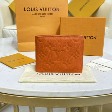 ルイヴィトン LOUISVUITTON 057-M81547　2022年最新入荷 ポルトフォイユ スレンダー 二つ折り短財布 ショートウォレット 札入れ カードポケット トリヨンレザー