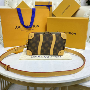 ルイヴィトン LOUISVUITTON 057-M81580　2022年最新入荷 ソフトトランク ウォレット 斜め掛け ショルダーバッグ クロスボディバッグ レディースかばん モノグラムキャンバス