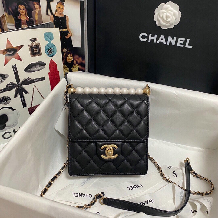 シャネル CHANEL CC-CH0584BK　2022年最新入荷 フラップバッグ チェーンポーチ 斜め掛け ショルダーバッグ クロスボディバッグ レディースかばん ラムスキン