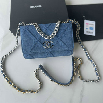 シャネル CHANEL CC-CH0957BNL　2022年最新入荷 19 チェーンウォレット フラップバッグ 斜め掛け ショルダーバッグ クロスボディバッグ レディースかばん