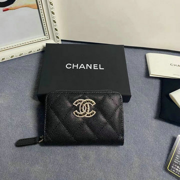 商品名称：シャネル CHANEL CC-CH2738QJBK　2022年最新入荷 ジッピーウォレット ショートウォレット コインケース ファスナー短財布 カードケース キャビアスキン