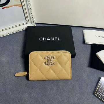 シャネル CHANEL CC-CH2738QYXS　2022年最新入荷 ジッピーウォレット ショートウォレット コインケース ファスナー短財布 カードケース キャビアスキン