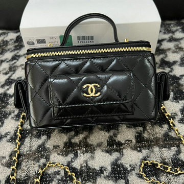 シャネル CHANEL CC-CH3017BK　2022年最新入荷 ヴァニティー ケース トートバッグ ハンドバッグ 斜め掛け ショルダーバッグ クロスボディバッグ レディースかばん 化粧かばん