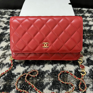 シャネル CHANEL CC-CH3035RD　2022年最新入荷 チェーンウォレット 斜め掛け ショルダーバッグ クロスボディバッグ レディースかばん カードポケット付き