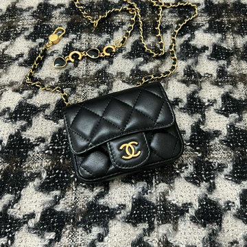 シャネル CHANEL CC-CH3037BK　2022年最新入荷 ベルト バッグ チェーンポーチ 斜め掛け ショルダーバッグ クロスボディバッグ レディースかばん