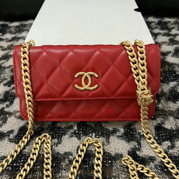 シャネル CHANEL CC-CH3106RD　2022年最新入荷 チェーンウォレット 斜め掛け ショルダーバッグ クロスボディバッグ レディースかばん