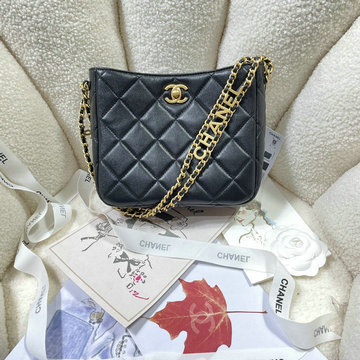 シャネル CHANEL CC-CH3223YBK　2022年最新入荷 スモールバッグ 斜め掛け ショルダーバッグ クロスボディバッグ キャビアスキン