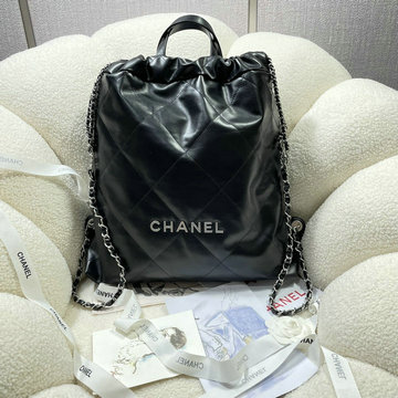 シャネル CHANEL CC-CH3313BK　2022年最新入荷 CHANEL 22 ラージ バックパック トートバッグ リュックサック リュック ディパックバッグ シャイニー カーフスキン
