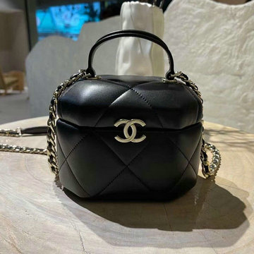 シャネル CHANEL CC-CH3357YBK　2022年最新入荷 スモール ヴァニティー ケース トップハンドルバッグ 2way ショルダーバッグ クロスボディバッグ 化粧かばん